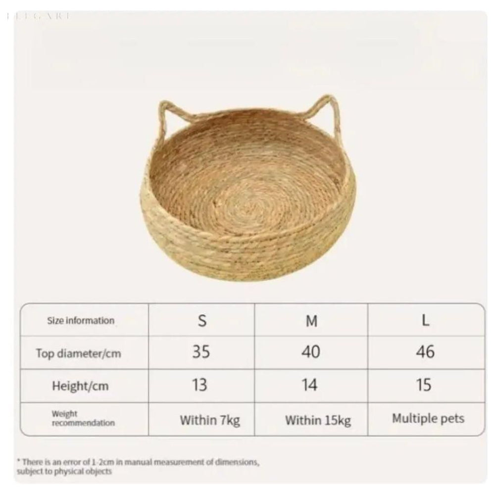 Ultra Soft Plush Cat Bed Nest Round Cozy Hideaway For Cats NALANI