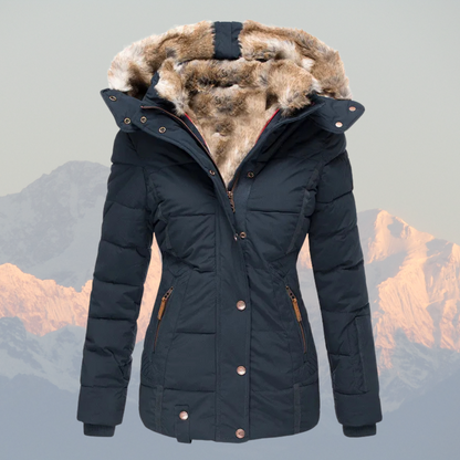 Liana | Women’s Down Puffer Winter Jacket with Faux Fur Hood – Warm, Waterproof & Insulated Winter Coat