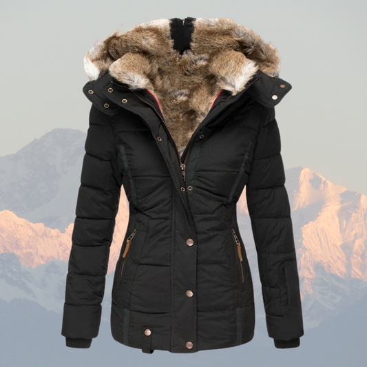 Liana | Women’s Down Puffer Winter Jacket with Faux Fur Hood – Warm, Waterproof & Insulated Winter Coat