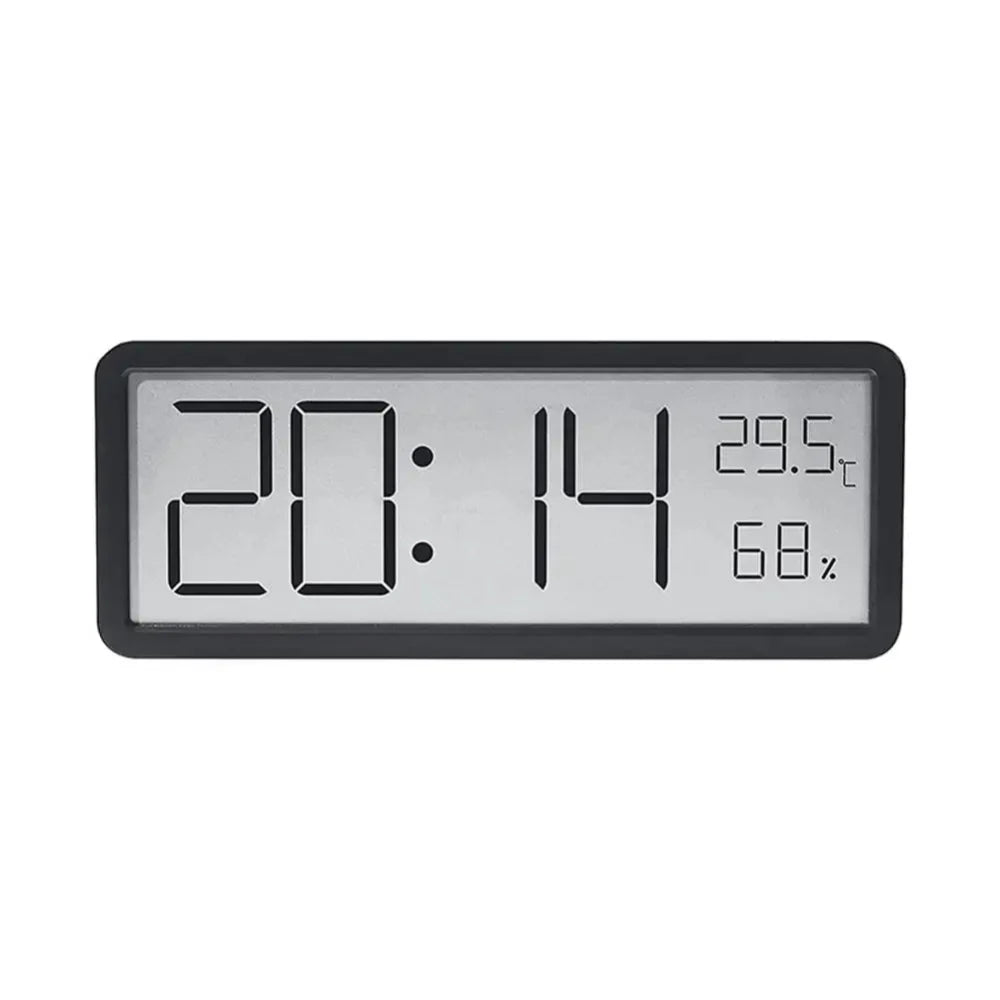 Digital LED Wall Clock With Temperature And Humidity NALANI