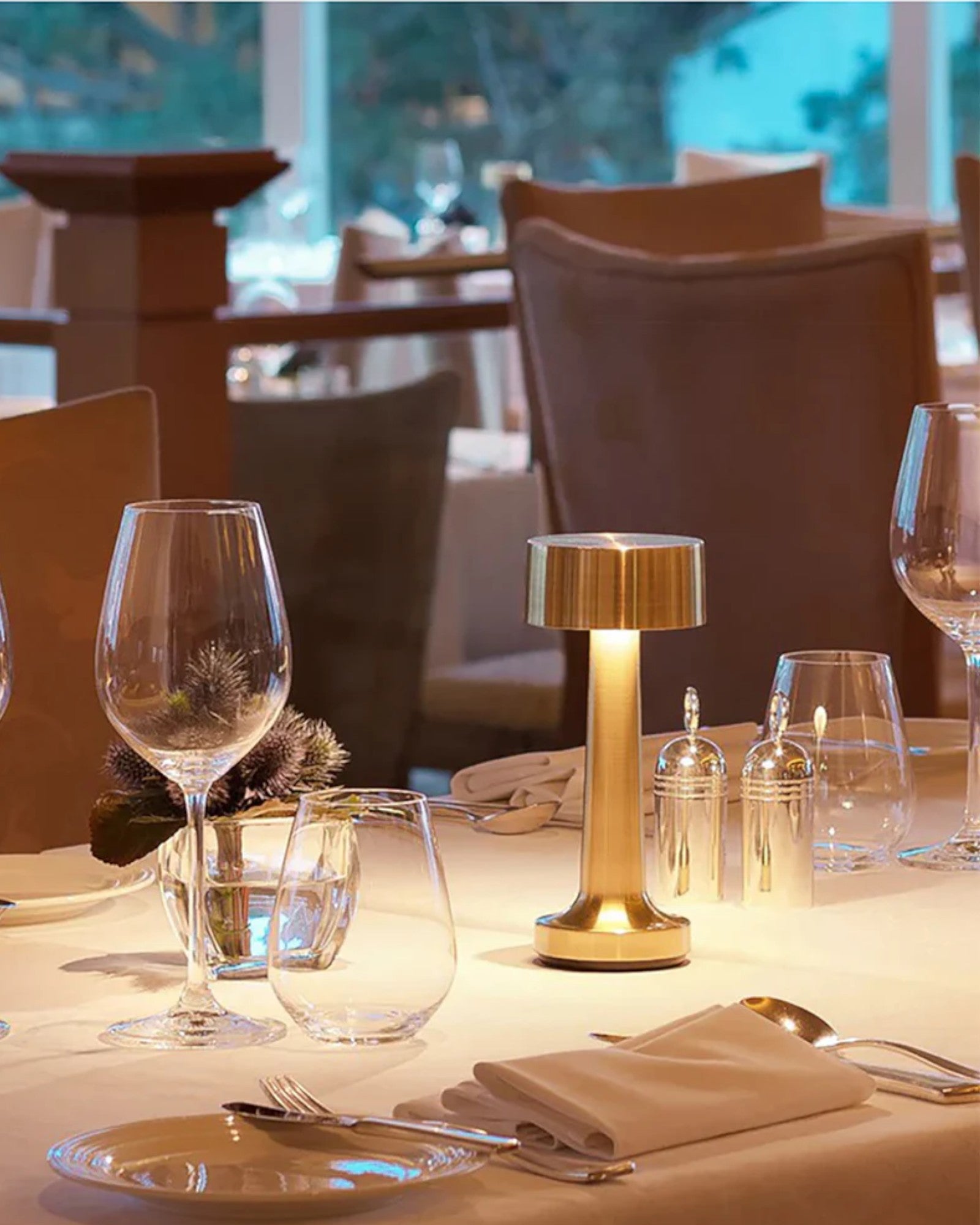 LED Table Lamp - Gold - Dimmable - Touch Switch - Modern Design NaLani