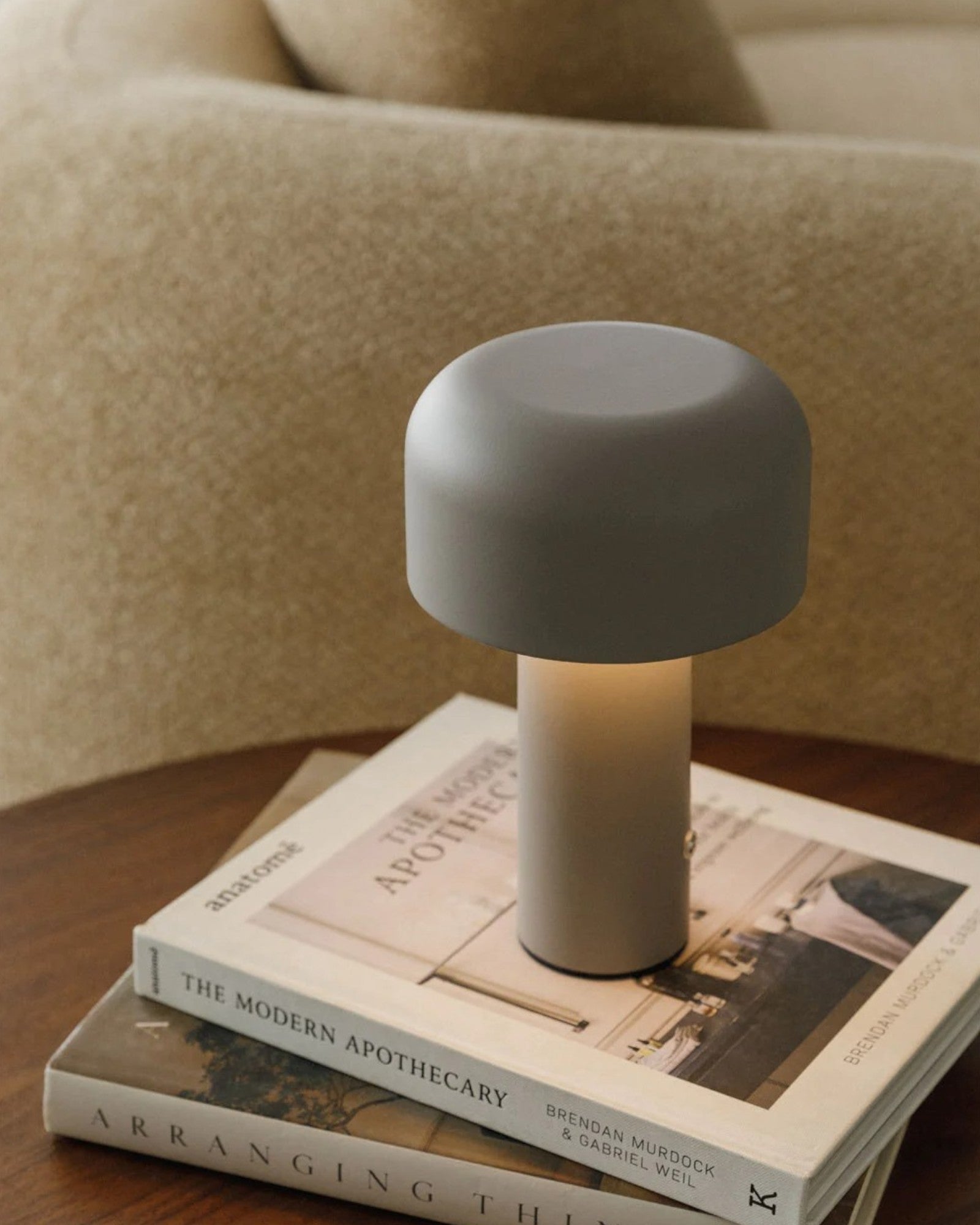 Eclipto | Cordless LED table lamp - Modern design 21 cm NALANI