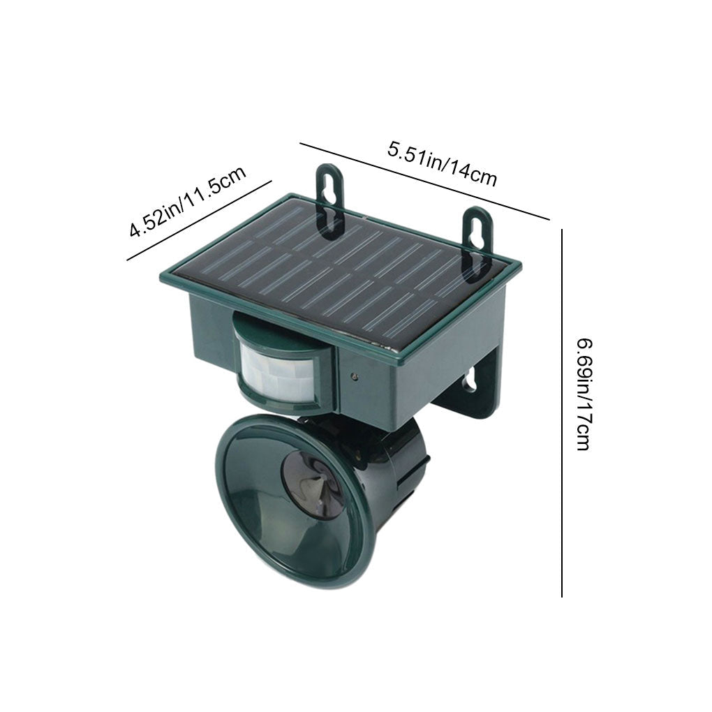Motion Sensor Bird Deterrent for Crows Pigeons Sound Scarer NALANI