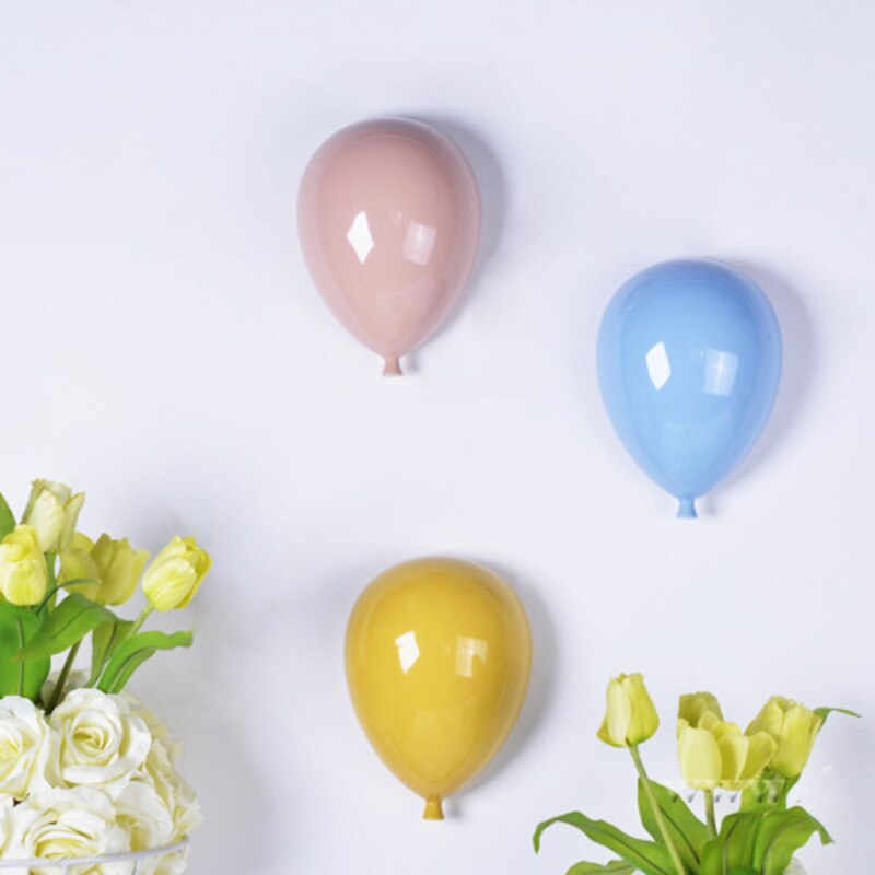 Ceramic Balloon Wall Decor for Whimsical Home Elegance NALANI