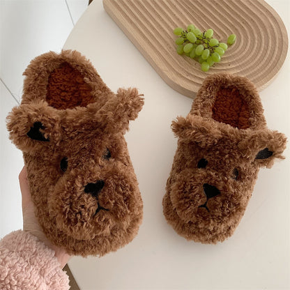 Fluffy Animal Slippers For Home All Ages Non Slip Sole Bear NALANI