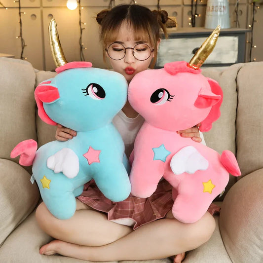 Soft Unicorn Plush Cushion for Kids Cozy Pillow Comfort NALANI