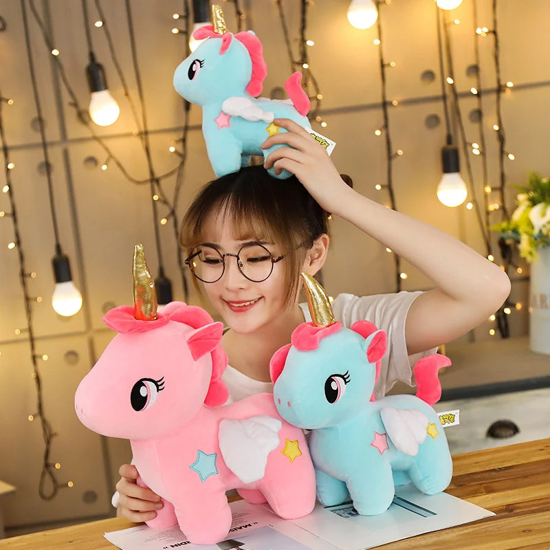 Soft Unicorn Plush Cushion for Kids Cozy Pillow Comfort NALANI