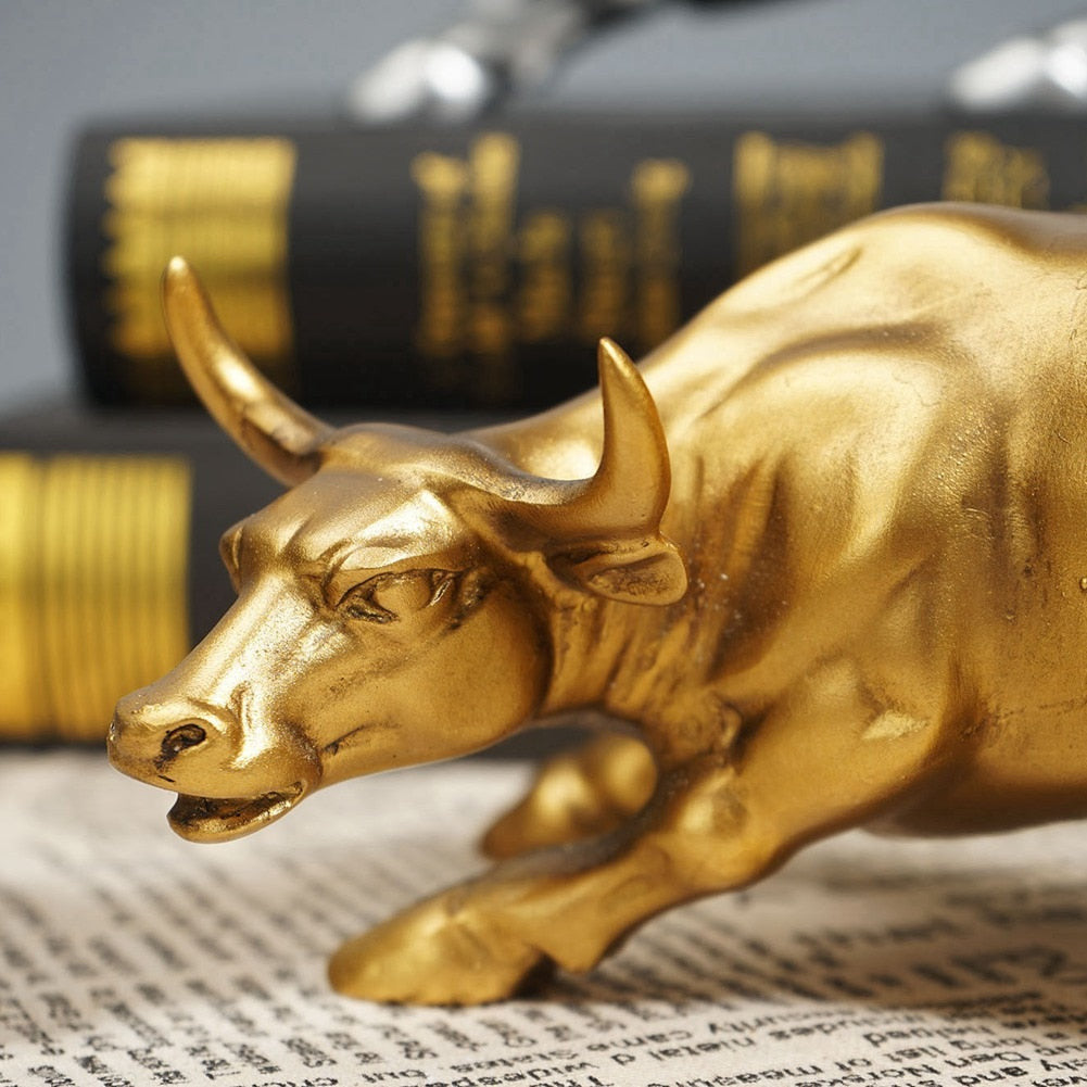 Elévo | Wall Street Bull Statue for Home or Office Decor NALANI