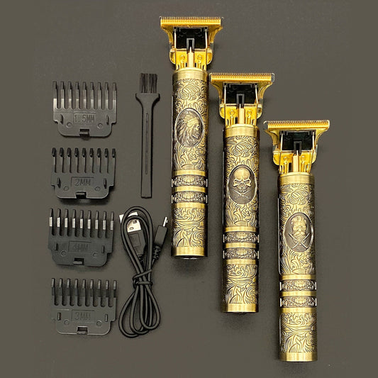 Rechargeable Vintage Barber Trimmer With Attachments NALANI
