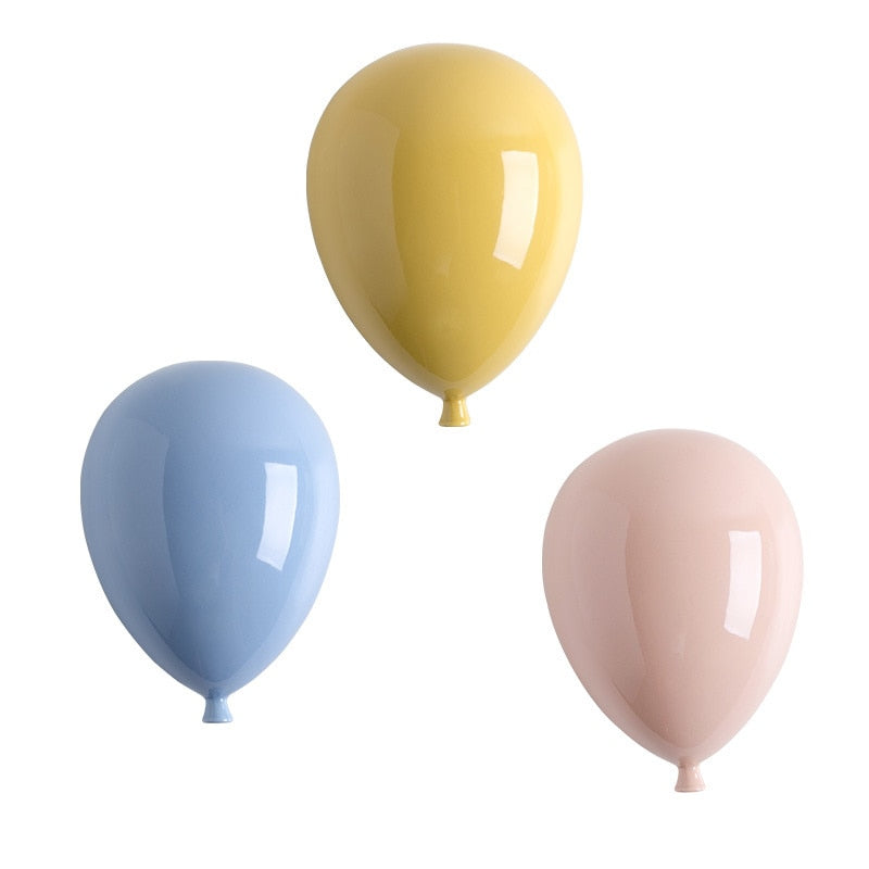 Ceramic Balloon Wall Decor for Whimsical Home Elegance NALANI