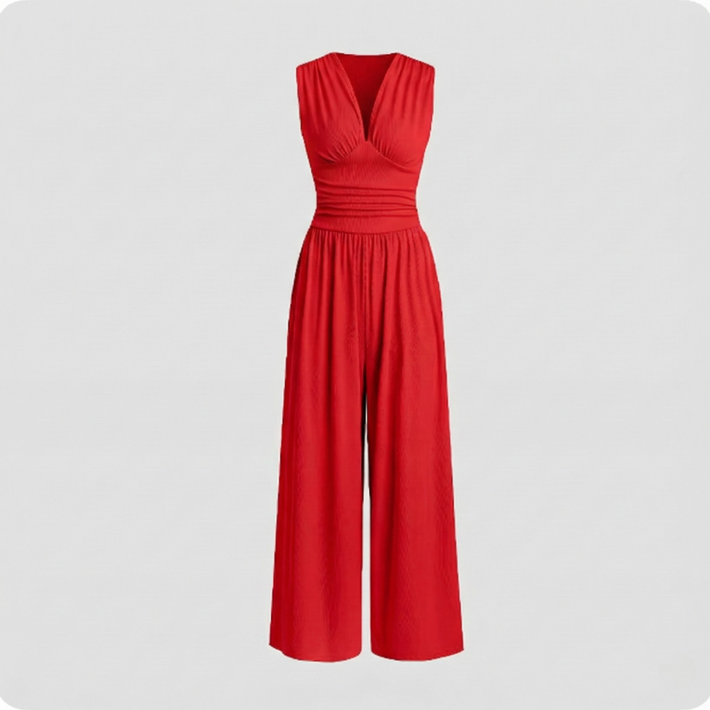 Womens Sleeveless Jumpsuit Flattering Fit For Effortless Elegance