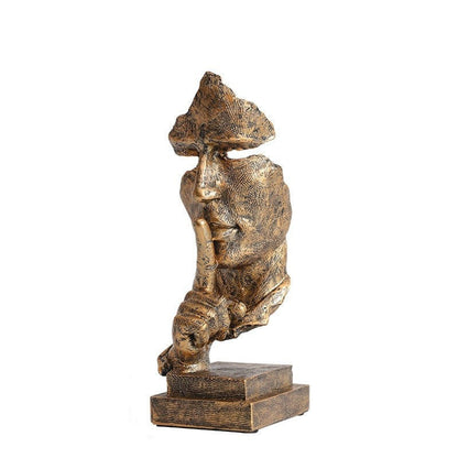 ArtCreativ | Face Statue - Abstract Resin Sculpture for Home Decor Brons NALANI