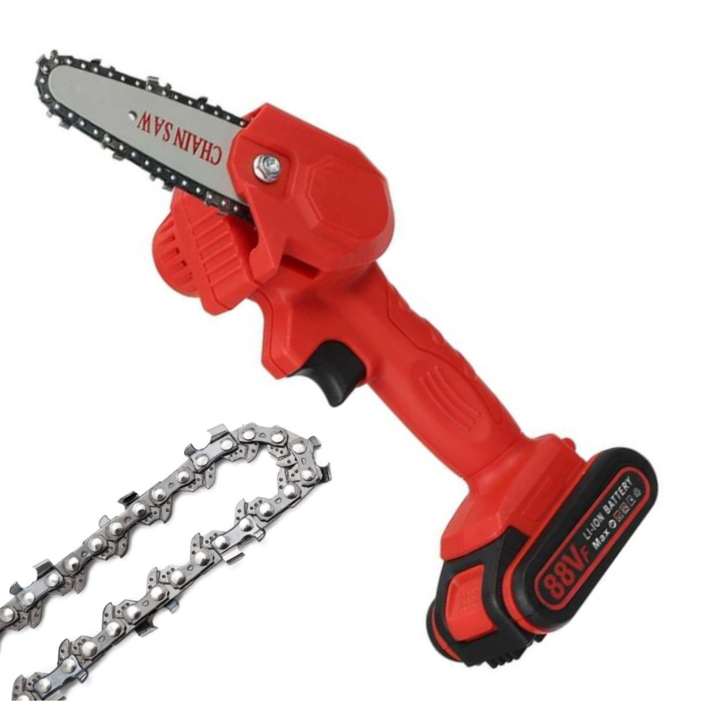Tronix - Cordless Electric Chainsaw For Pruning And Tree Cutting Orange 1 Chain NALANI