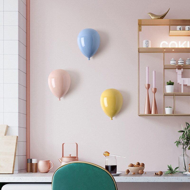 Ceramic Balloon Wall Decor for Whimsical Home Elegance NALANI
