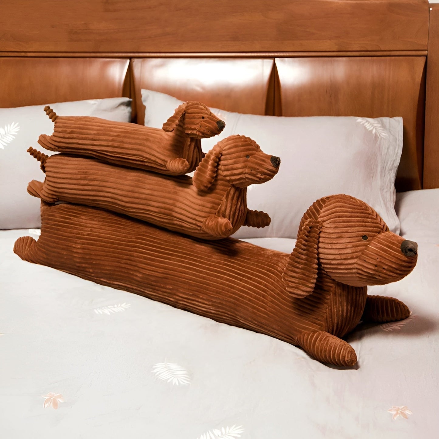 Ergonomic Dachshund Plush Pillow for Maximum Comfort M (70cm) NALANI