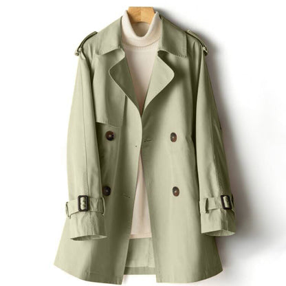 Malvioni | Women's stylish lapel trench coat