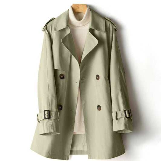 Malvioni | Women's stylish lapel trench coat