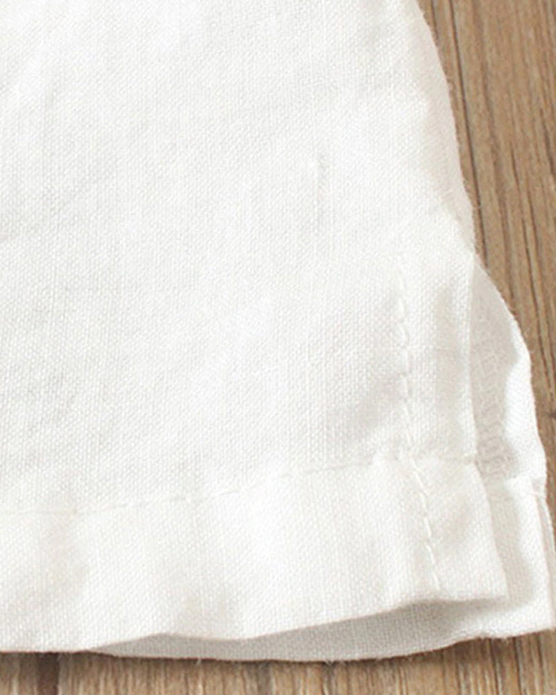 Kelly | Solid-color short-sleeved blouse with a round neckline 6