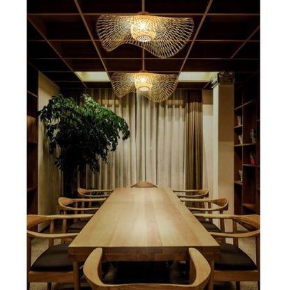 Japanese Design Rattan Pendant Lamp for Serene Interiors Calora
