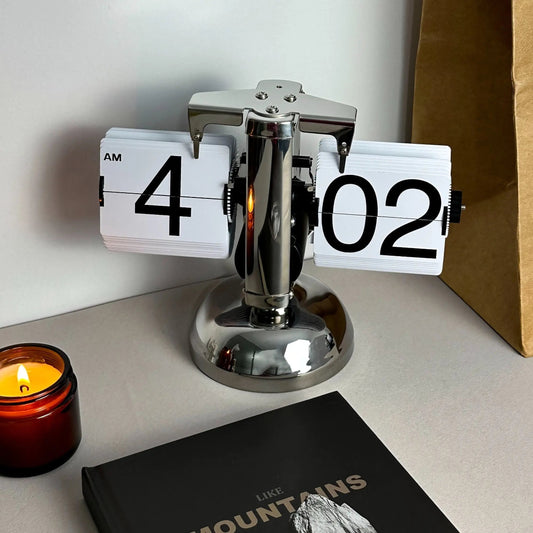 Elegance Flip Clock Retro Charm for Stylish Decor NaLani