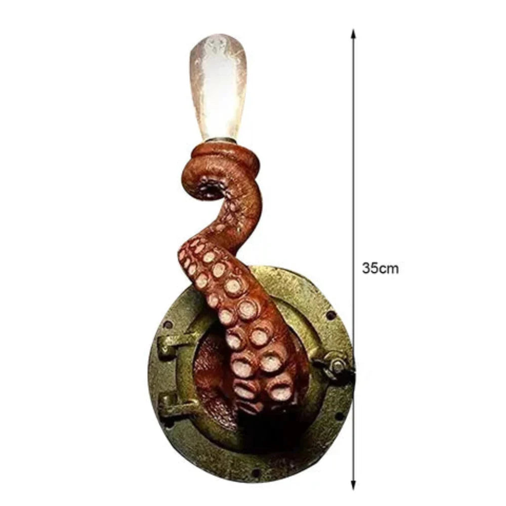 Octopus Tentacle Wall Lamp Sculpture Ocean Glow Light NALANI