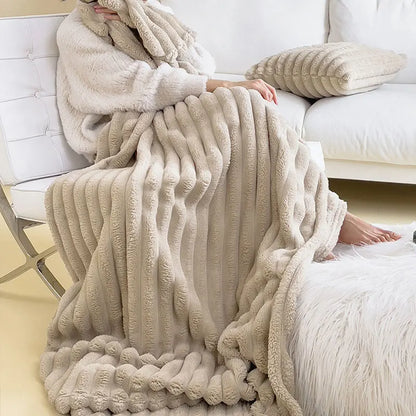 Soft Throw Blanket Cozy Plush For Sofa Warmth Everyday NALANI