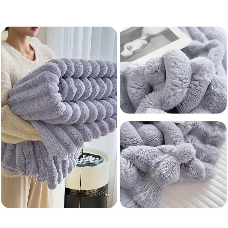 Soft Throw Blanket Cozy Plush For Sofa Warmth Everyday NALANI