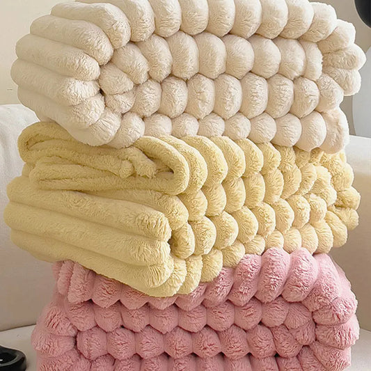 Soft Throw Blanket Cozy Plush For Sofa Warmth Everyday NALANI