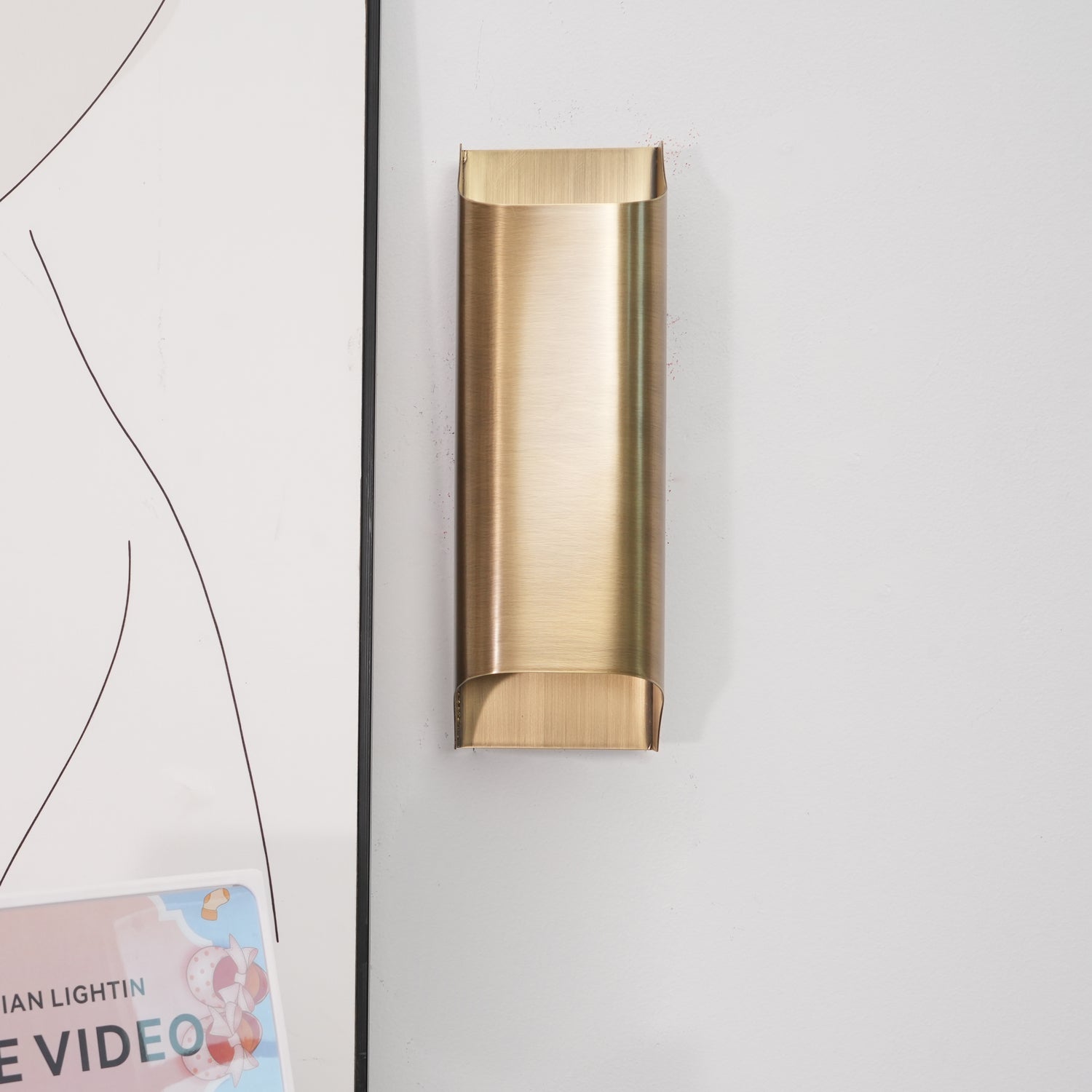 Brass Wall Lamp With Vintage Finish And Oil Coating NALANI