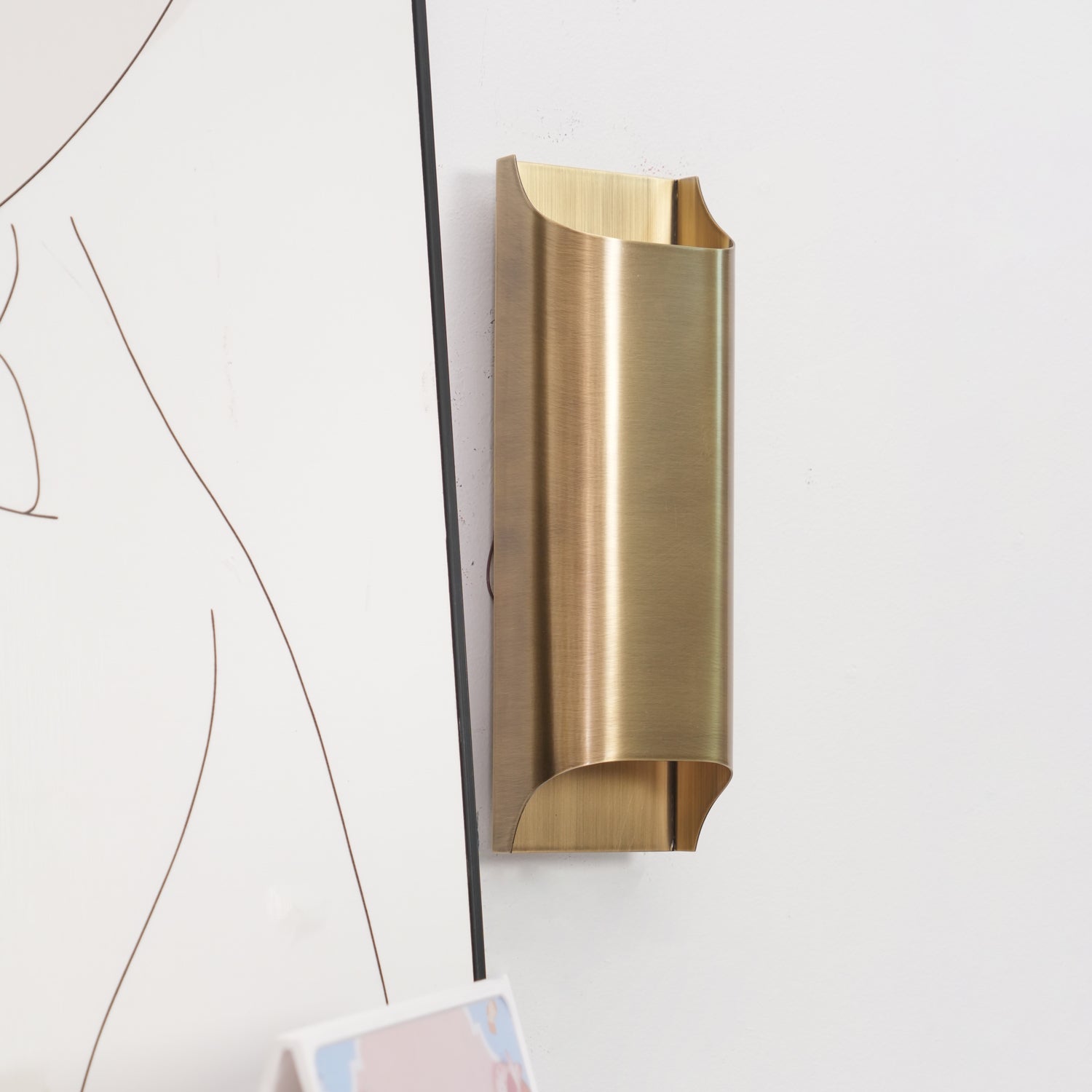 Brass Wall Lamp With Vintage Finish And Oil Coating NALANI