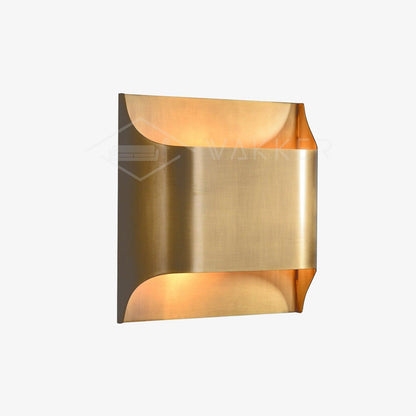 Brass Wall Lamp With Vintage Finish And Oil Coating NALANI