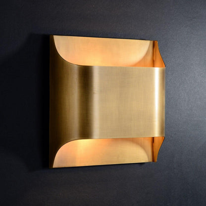 Brass Wall Lamp With Vintage Finish And Oil Coating NALANI