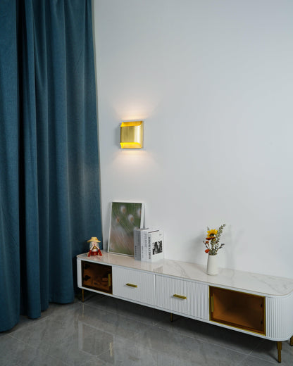 Brass Wall Lamp With Vintage Finish And Oil Coating NALANI