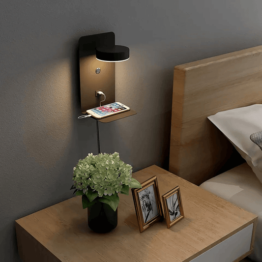 Rotatable Night Light with Charger for Home Decor and Convenience Calora