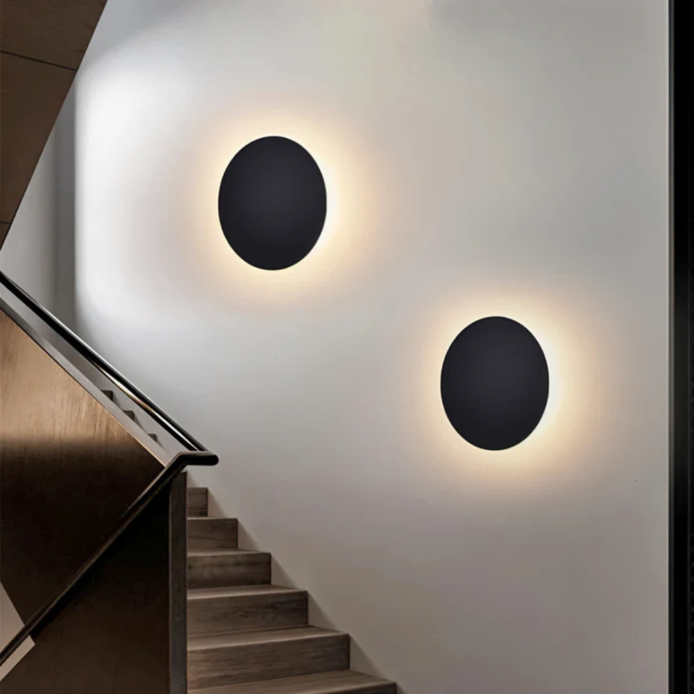 Round LED Wall Light Modern Design With Warm White Glow NALANI