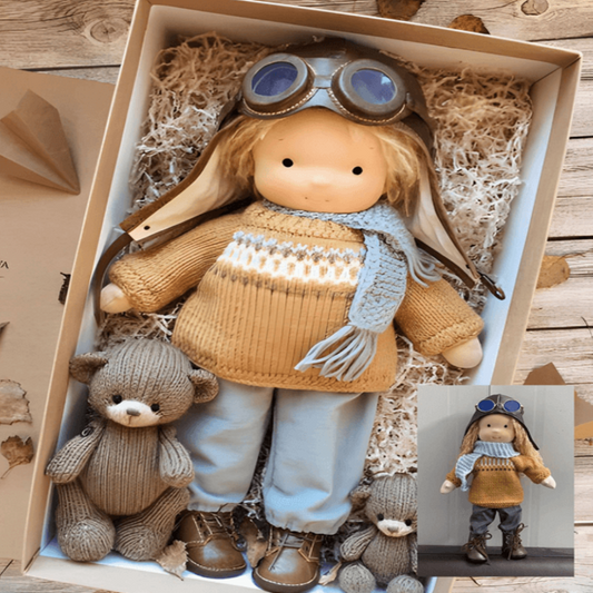 Waldorf Doll For Kids Hypoallergenic Plush Toy SkyPilot NALANI