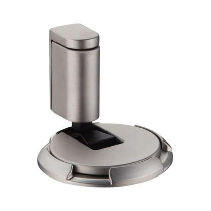 Magnetic Door Stopper Silent Hold Floor Or Wall Mount Brushed nickel NALANI