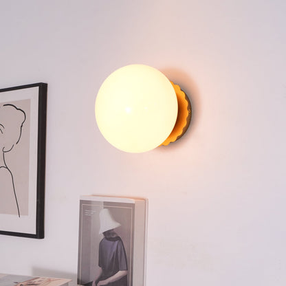 Pink Glass Diffuser Wall Sconces Ceiling Light Modern Metal NALANI