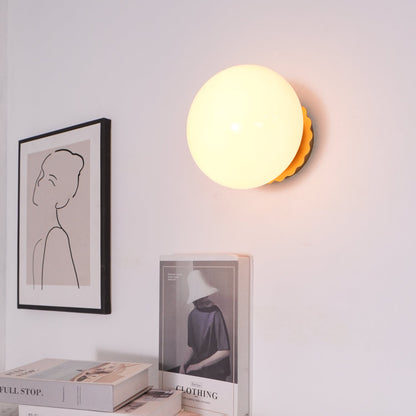 Pink Glass Diffuser Wall Sconces Ceiling Light Modern Metal NALANI