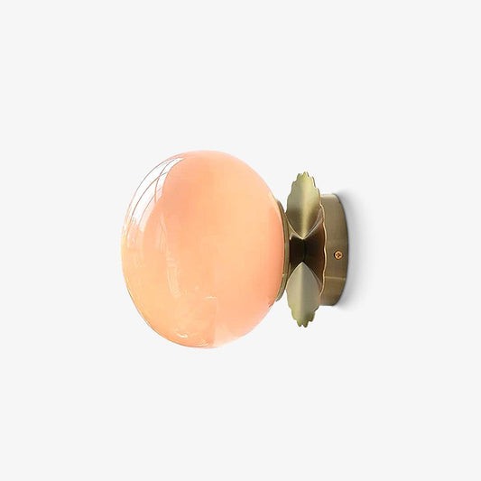 Pink Glass Diffuser Wall Sconces Ceiling Light Modern Metal NALANI