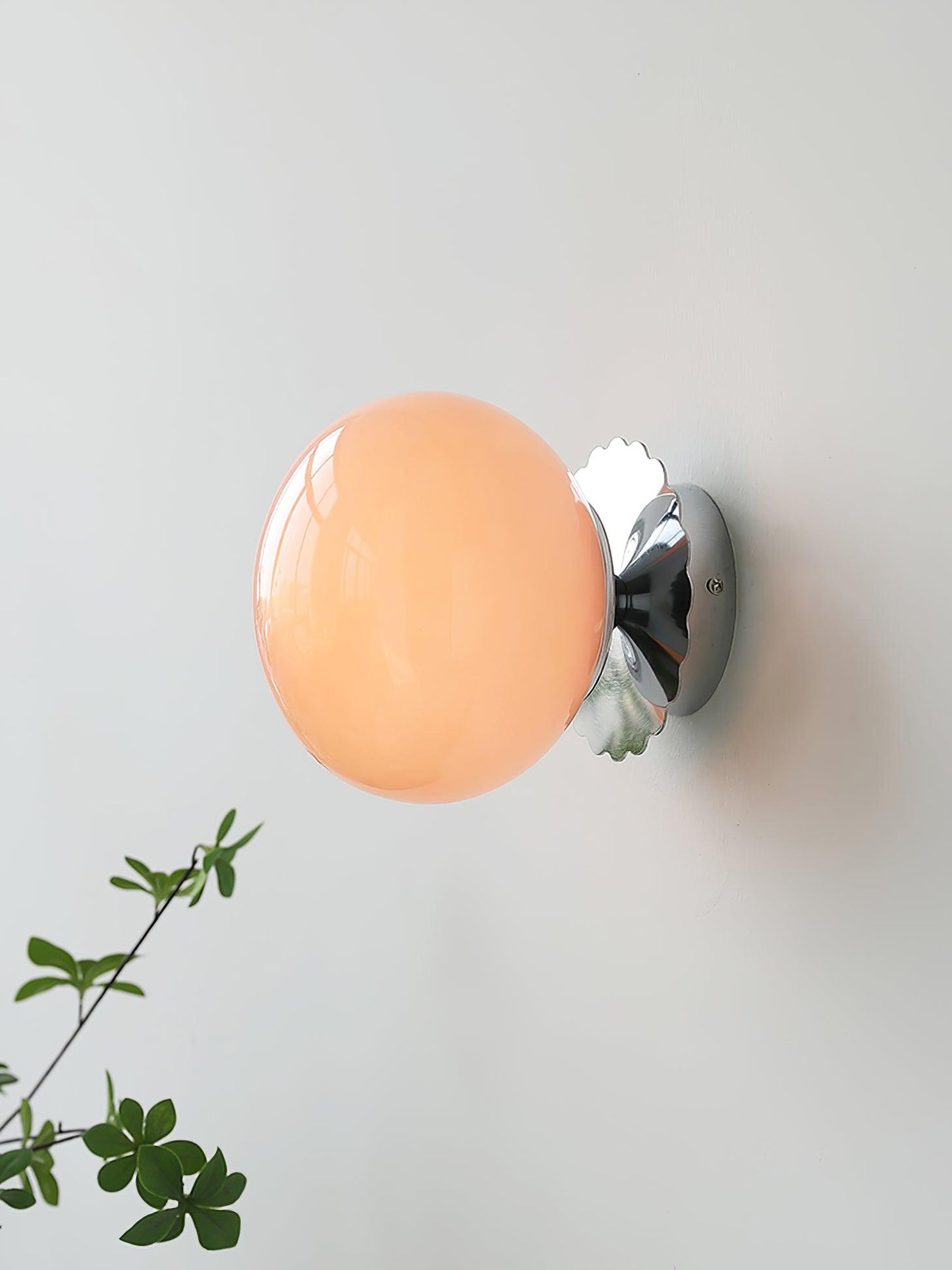 Pink Glass Diffuser Wall Sconces Ceiling Light Modern Metal NALANI