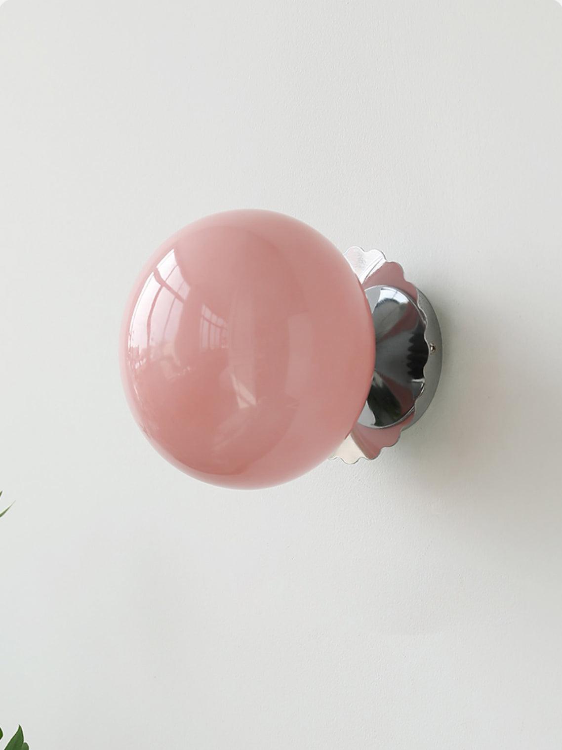 Pink Glass Diffuser Wall Sconces Ceiling Light Modern Metal NALANI