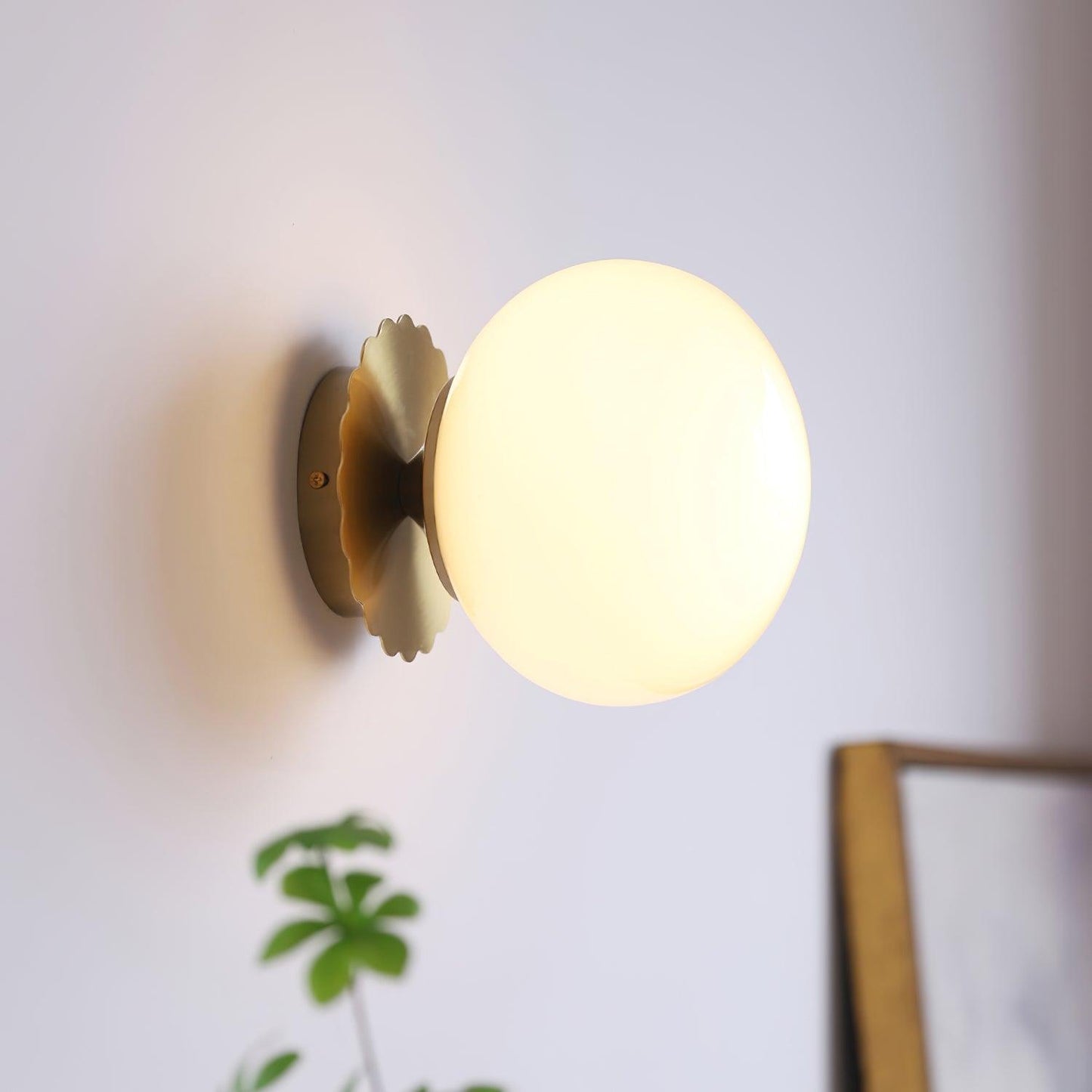 Pink Glass Diffuser Wall Sconces Ceiling Light Modern Metal NALANI