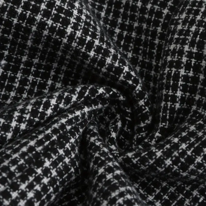 Double Breasted Slim Fit Checked Pattern Blazer Tailored Jacket