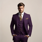 Three-Piece Men's Blazer With Waistcoat