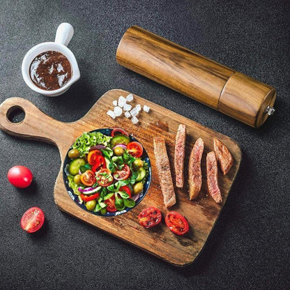 Acacia Wood Salt And Pepper Mills With Ceramic Grinder NALANI