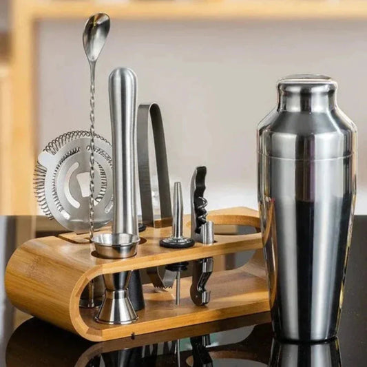Luxurious Metallic Bar Set Cocktail Kit 10 Piece Home Bar NALANI
