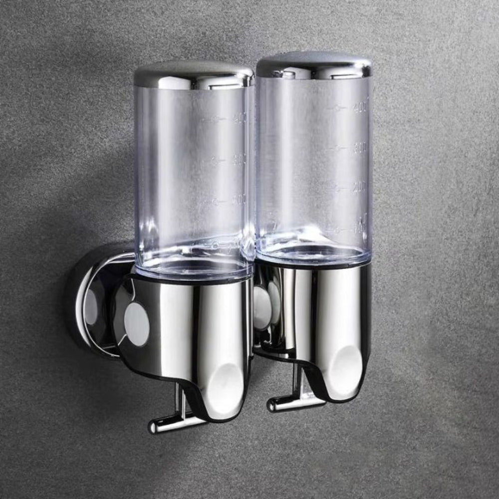 Modern Wall Mounted Soap Dispenser For Bathroom Decor 2 pieces Transparent NALANI