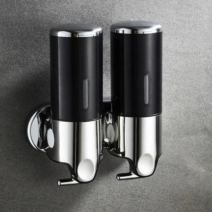 Modern Wall Mounted Soap Dispenser For Bathroom Decor 2 pieces Black NALANI