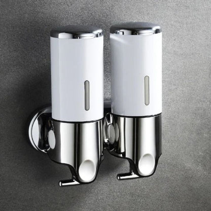 Modern Wall Mounted Soap Dispenser For Bathroom Decor 2 pieces White NALANI